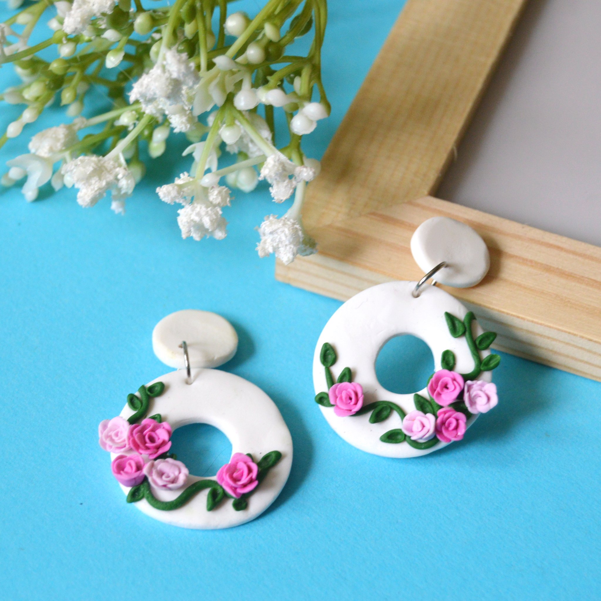 Kolczyki handmade w naturalnej kolorystyce